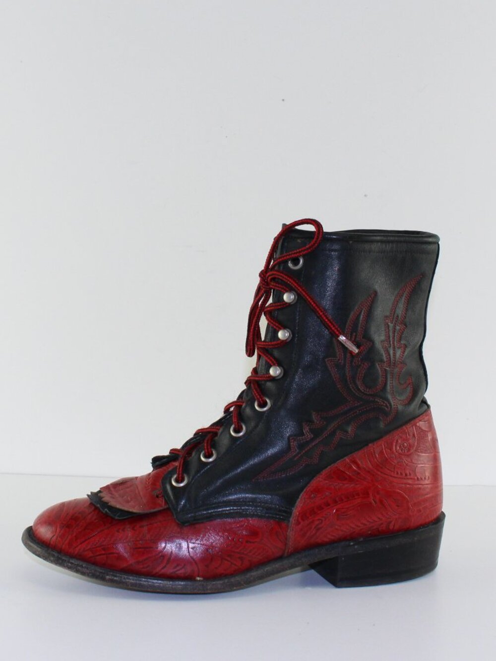 Vintage Rocky Mountain USA Kiltie Western Boots (7.5 US) - Picture 5 of 11